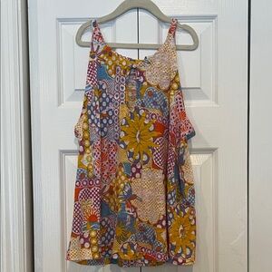 Rachel Zoe Colorful Patchwork Women's Top